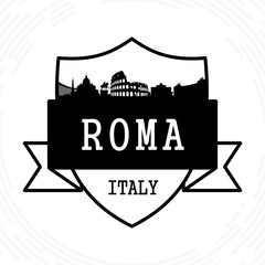 Naklejka premium Rome skyline