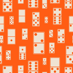 Seamless pattern with Dominoes for your design
