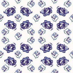 watercolor painted lilac flowers