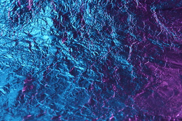 abstract background metal aluminum foil blue and purple pink color
