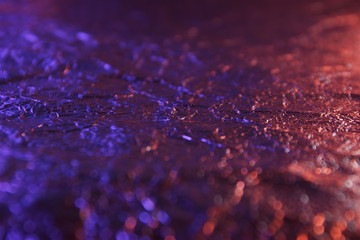 abstract background metal aluminum foil red and  purple color