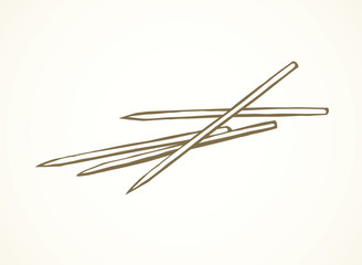 Toothpicks. Vector drawing