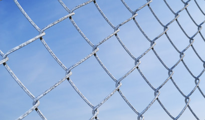 Fototapeta premium フェンス 空 素材