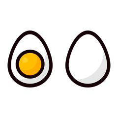 cartoon egg vector set