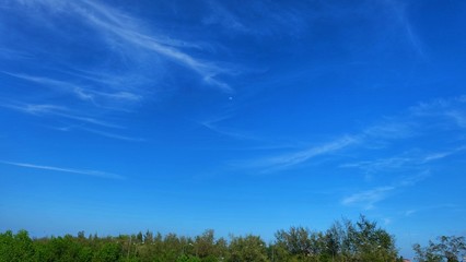 Fototapeta premium Blue sky and sea with cloud.