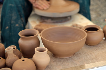 Fototapeta na wymiar Ceramics Craft Works