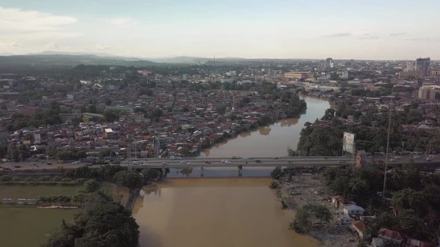 Aerial view of davao city 