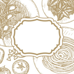 elegant frame victorian with italian food