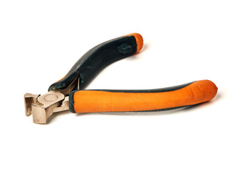 Obraz premium Old wire cutters isolated on white background