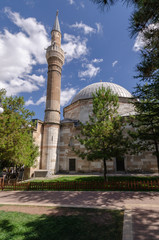 Fototapeta na wymiar Historical Kursunlu Mosque in Eskisehir City of Turkey.