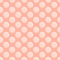 Seamless isometric pattern with multicolored extruded objects.