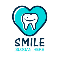 World Dentist Day. Vector illustration of logo tooth.Stomatology banner