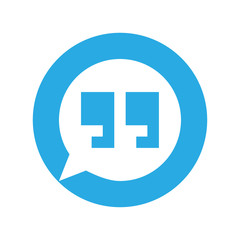 Innovative vector basic quotation marks template in quotes against the White backdrop.