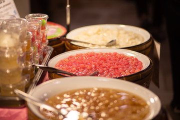 Traditional Thai ้hot dessert 