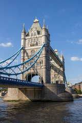 Fototapeta na wymiar London cityscape across the River Thames with a view of Tower Bridge, London
