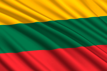 Obraz premium waving flag background