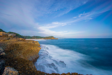 Beautiful coastline of Indonesian Java