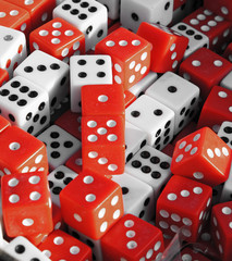 Red and white dice