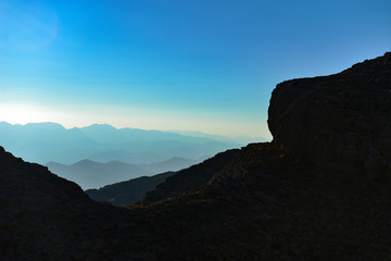 Naklejka premium wild and dangerous mountains in Turkey