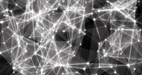 Background Abstract Dynamic Plexus Futuristic Technology. 3d render