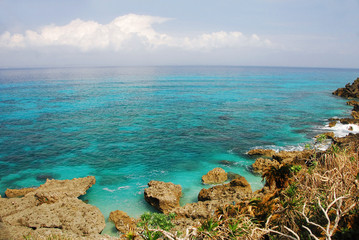 沖縄・久高島の美しい海