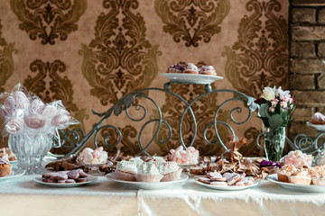 food at the wedding table