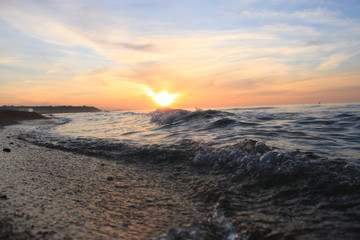 Fototapeta premium sunset over the sea
