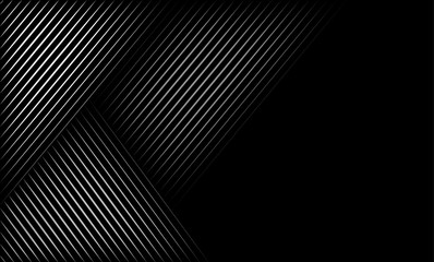 Vector illustration of the pattern of the gray lines on black abstract background. EPS10.