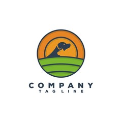 nature pet food logo design
