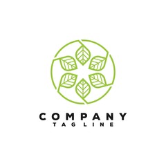 luxury leaf logo design