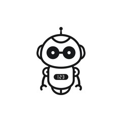 robot logo design