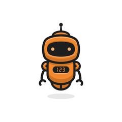 robot logo design