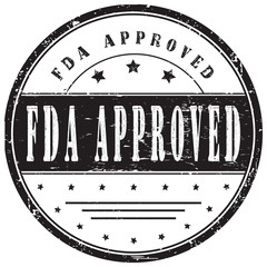 fda approved grunge stamp, vector illustration