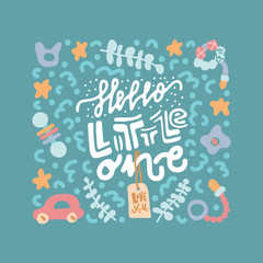 Newborn lettering vector
