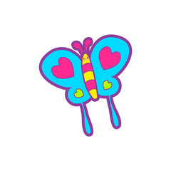 cute butterfly vector cartoon
