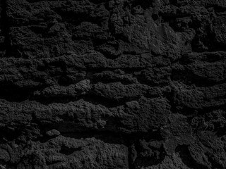 Grunge wall black rock background texture