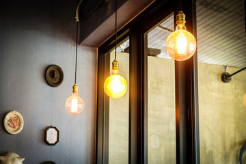 lamp in the cafe