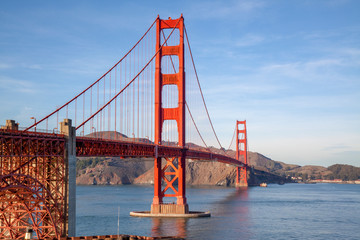 View of the Golden Gate Bridge . San Francisco, California, USA.