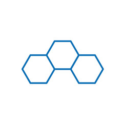 Obraz na płótnie Canvas Molecule line icon