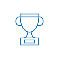 Trophy cup line icon