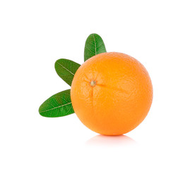 Orange fruit isolated on white background