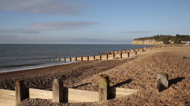 Pett level beach near Fairlight Wood, Hastings and Battle East Sussex England UK 