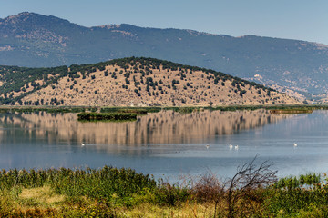 View of the lake Hemaditida (northwest Greece, Macedonia)
