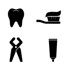 Dental vector icon set.