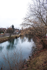Obraz premium An der Wiesent in Ebermannstadt