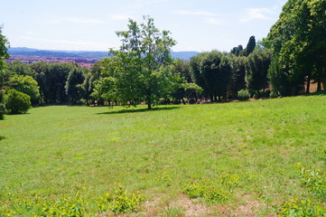 Fototapeta na wymiar Park of Villa Petraia, Florence, Italy