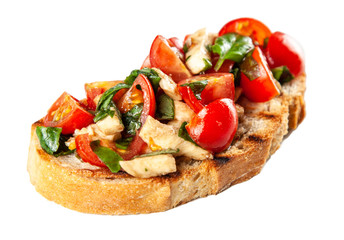 Assortment of traditional Italian bruschettas