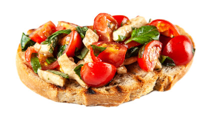 Assortment of traditional Italian bruschettas
