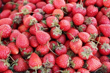 fresh strawberries is delicious at street food