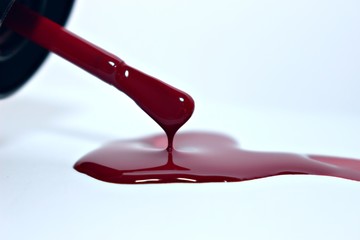 paint wine color burgundy texture liquid glossy jar glass makeup beauty fashion art jet thick puddle glamor modern pink red blood blot warm water black glitter brush woman drop